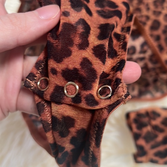 Honey Birdette Selena leopard long sleeve bodysuit - Picture 3 of 6
